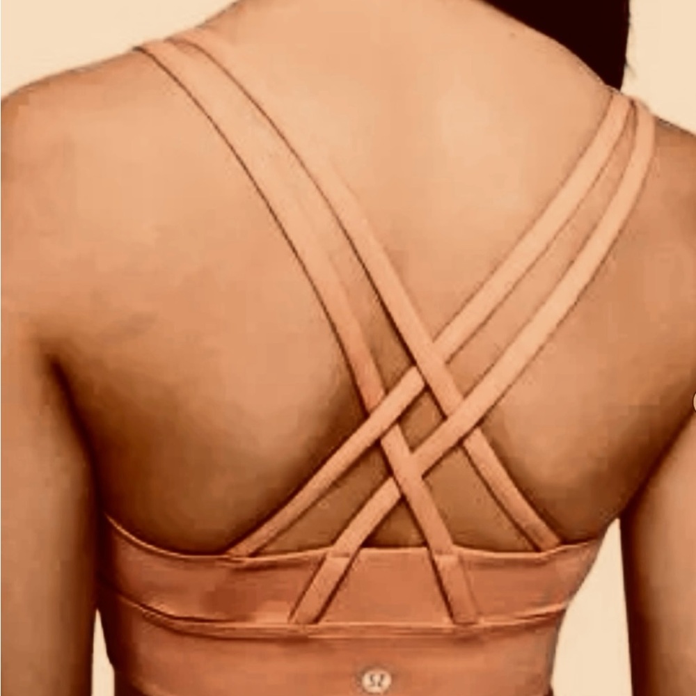lululemon athletica Blush Strappy Sports Bra